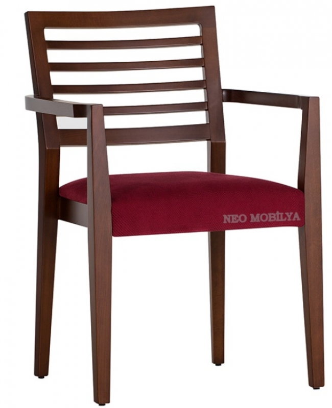NEO-CS112Z Zümre Wooden Arm Chair