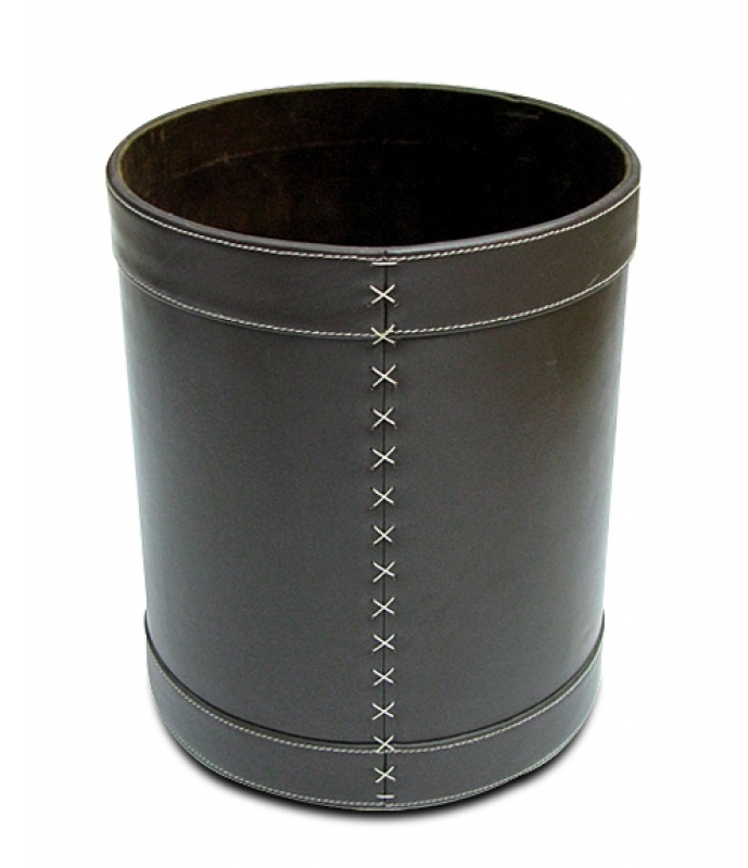 NEO-110D Leather Trash Can