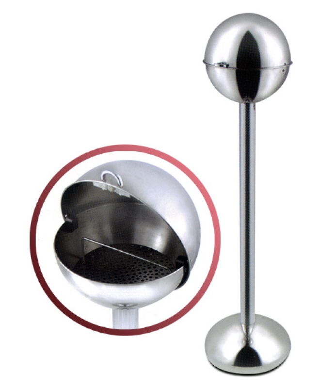 NEO-107T Stainless Ball-shaped Lounge Ashtray Receptacle
