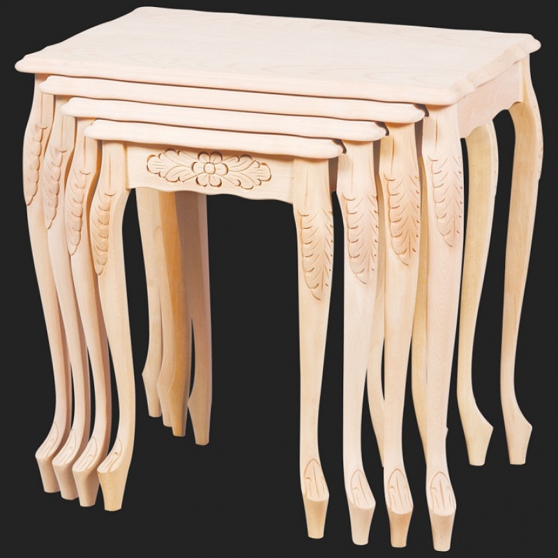 NEO-2118 Tall Carved Nesting Table