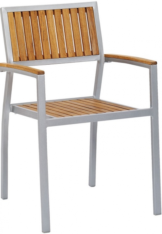 NEO-DS-128 Aluminum Teak Chair