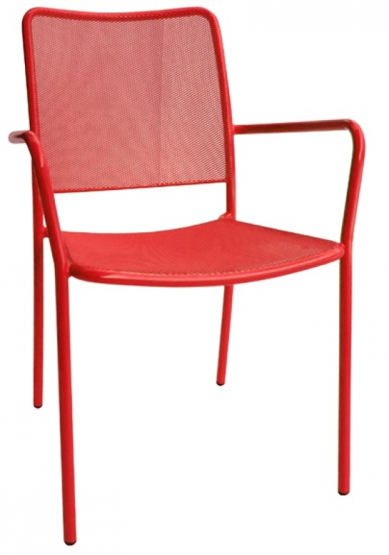 Mary Long Backed Metal Chair